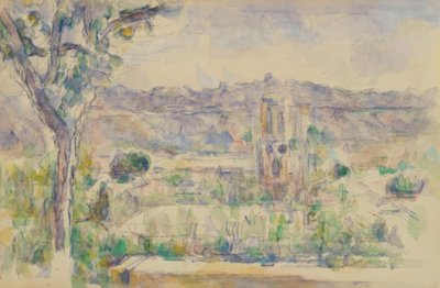 Katedrála v Aix z dílny Lauves od Paul Cézanne
