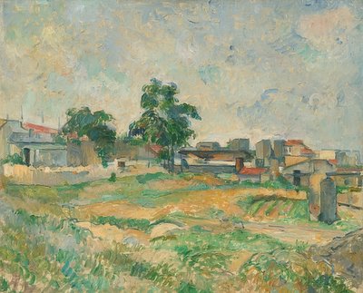 Krajina poblíž Paříže. Kolem roku 1876 od Paul Cézanne