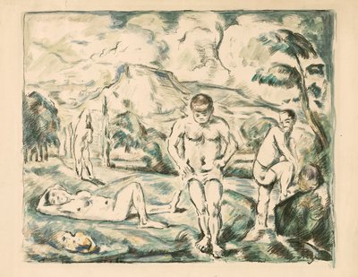 Velké lázně od Paul Cézanne