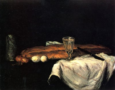 Chléb a vejce od Paul Cézanne