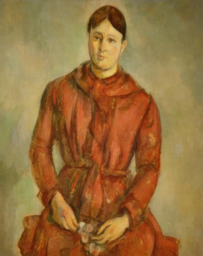 Madame Cézanne v červeném od Paul Cézanne