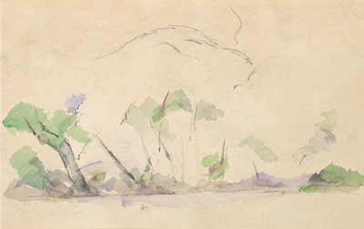 Mont Sainte-Victoire (wc na papíře) od Paul Cézanne