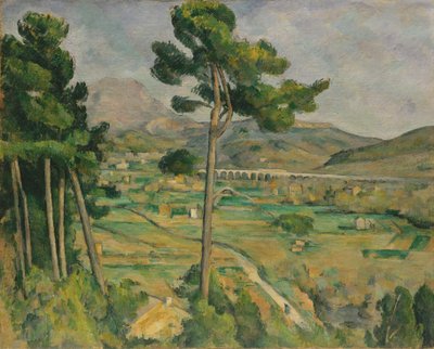 Mont Sainte-Victoire a viadukt údolí řeky Arc, 1882-85. od Paul Cézanne
