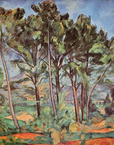 Montagne Sainte-Victoire a viadukt Valcros od Paul Cézanne