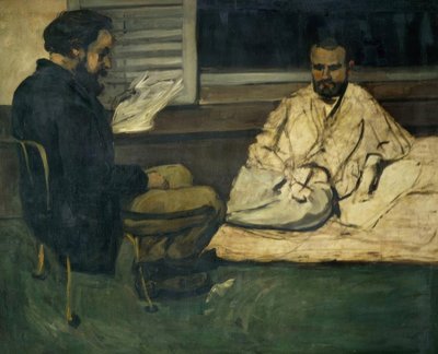 Paul Alexis čte Emile Zola od Paul Cézanne