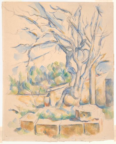 Pistáciovník na Château Noir od Paul Cézanne