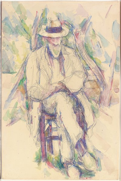 Portrét Vallier, 1904-06 od Paul Cézanne