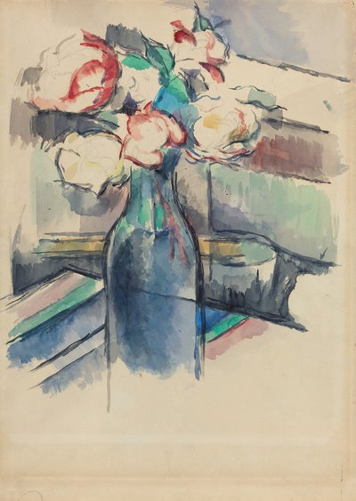 Růže v láhvi [recto] od Paul Cézanne