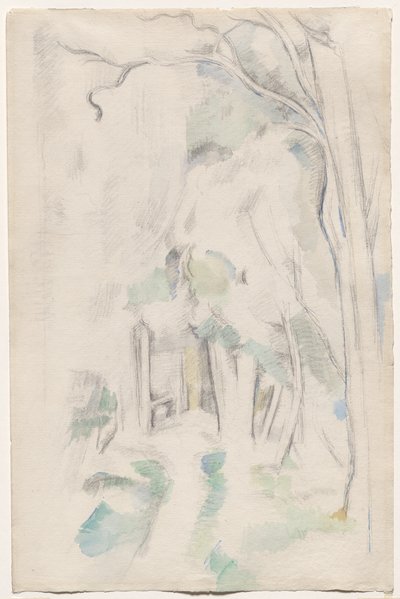 Stezka v lese od Paul Cézanne