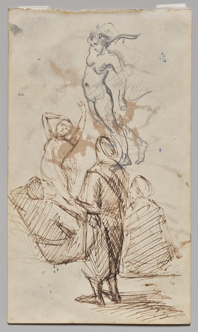 Sheet of Studies   1311141   cs       czech Successfully Translated  Original: ""La famille Giusti de Verone, Italie"" Peinture dAntonio da Vendri (vers 1476-1555), huile sur toile, 55 x 153 cm, vers 1520 Londres National Gallery Translat: ""La famille Giu od Paul Cézanne