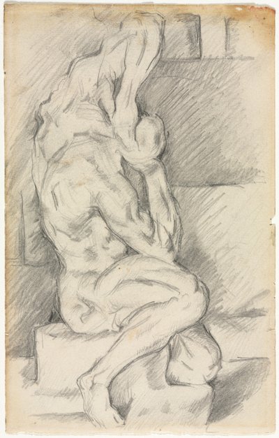 Náčrt anatomické sochy (recto) od Paul Cézanne