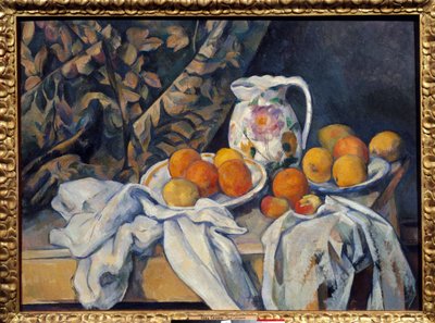 Zátiší na závěsu. Obraz Paula Cezanna (1839-1906) od Paul Cézanne