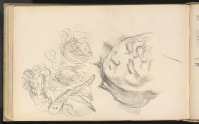 Studie včetně Madame Cézanne od Paul Cézanne