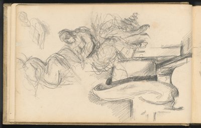 Studie včetně slaměného klobouku od Paul Cézanne