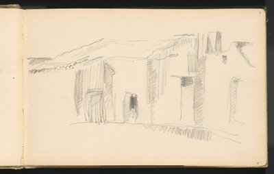 Studie domů od Paul Cézanne