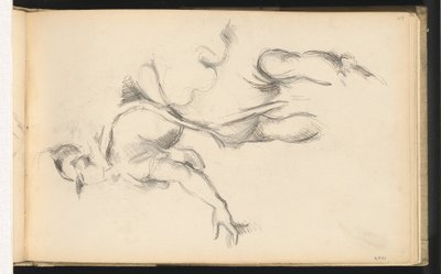 Studie alegorické postavy Francie v Rubensově Výměně dvou princezen, 18821885. od Paul Cézanne