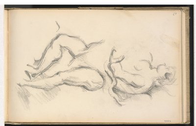 Studie alegorické postavy génia zdraví z Rubensova „Narození Ludvíka XIII. ve Fontainbleau“ od Paul Cézanne