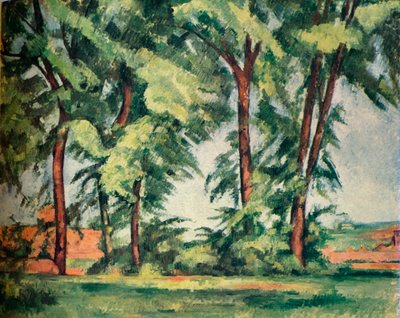 Vysoké stromy v Jas de Bouffan, c1883, 1929 od Paul Cézanne