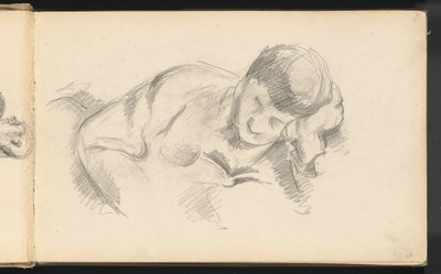 Umělcův syn opírající se o loket, c. 1887. od Paul Cézanne