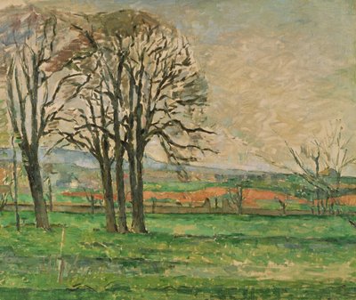 Holé stromy v Jas de Bouffan, 1885-1886 od Paul Cézanne