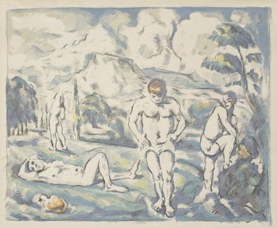 The Bathers: Velký talíř, 1898 od Paul Cézanne