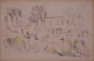 The Coach House (Kůlna v Château Noir) od Paul Cézanne