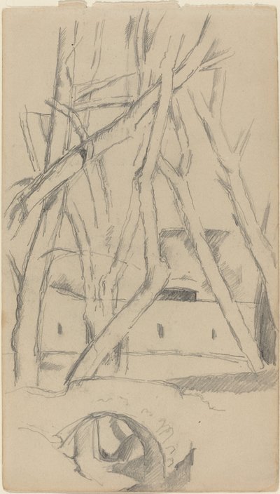Malý most [recto], c. 1880. od Paul Cézanne