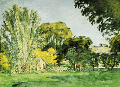 Stromy v Jas de Bouffan od Paul Cézanne