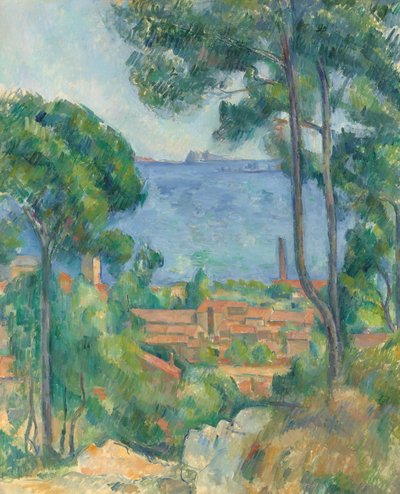 Pohled na L"Estaque a Château d"If, cca 1883-85 od Paul Cézanne