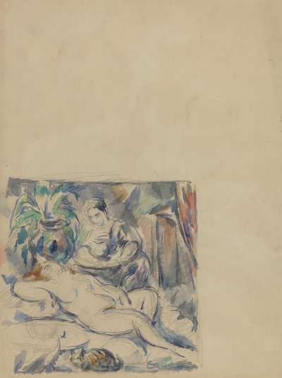 Probuzení [verso] od Paul Cézanne