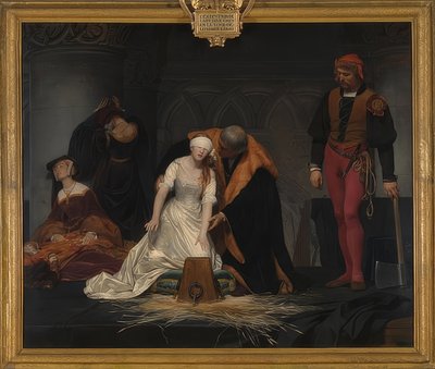 Poprava lady Jane Grayové. 1833 od Paul Delaroche