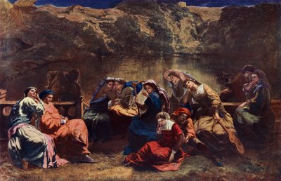 Sedmý den dekameronu (barevné lito) od Paul Falconer Poole