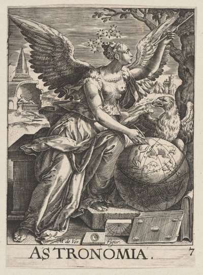 Deska 7: Astronomia, od The Seven Liberal Arts, ca. 1628-66, ca. 1628-66. od Paul Fürst