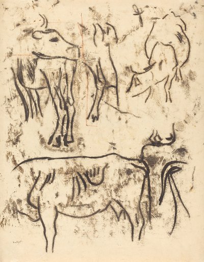 Studie na zvířatech od Paul Gauguin