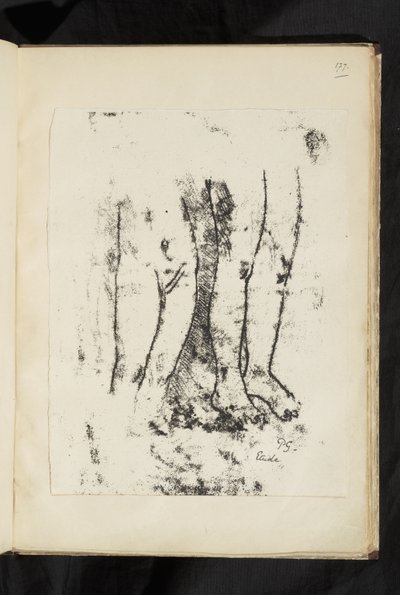 Před a po - Studium nohou od Paul Gauguin