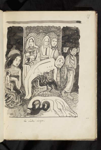 Před a po - kresba "Svaté obrázky" od Paul Gauguin
