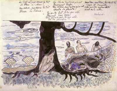 Koupání od Paul Gauguin