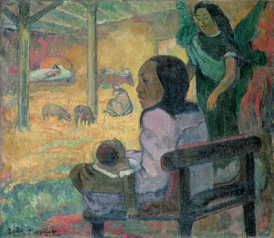 Be Be (Narození Páně) od Paul Gauguin