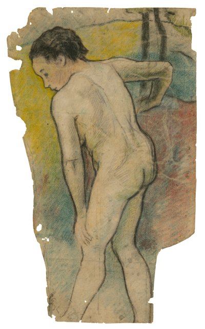 Breton Bather, 1886-87 od Paul Gauguin