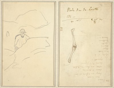 Breton Boy in a Landscape; Studium paže [verso] od Paul Gauguin