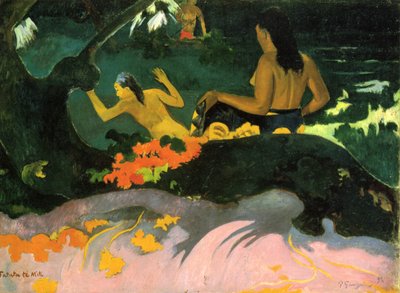 U moře od Paul Gauguin