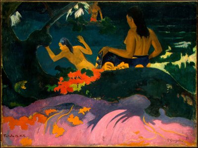 U moře blízko snu od Paul Gauguin