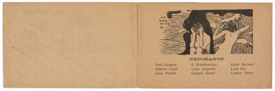 Katalog výstavy impresionistické a syntetické skupiny malířů od Paul Gauguin
