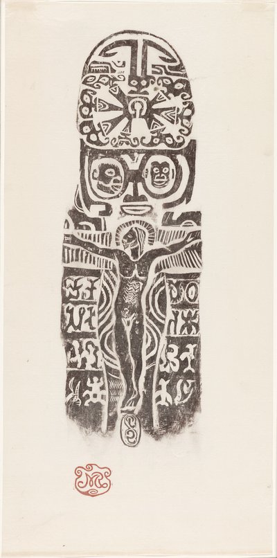 Kristus na kříži od Paul Gauguin