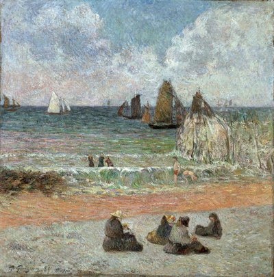 Pobřeží v Dieppe par Gauguin, Paul Eugene Henri (1848-1903). Olej na plátně, rozměr: 71,5x71,5 od Paul Gauguin