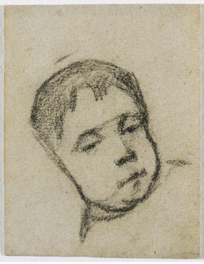 Emil Gauguin jako dítě, Hlava na polštáři, c. 1875-1876. od Paul Gauguin