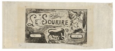Liška, Busty dvou žen a králík, čelenka pro Le sourire od Paul Gauguin