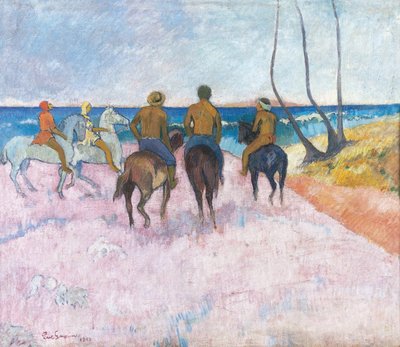Francouzština:  Cavaliers sur la plage 28I29 Jezdci na pláži (I) od Paul Gauguin