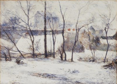 Francouzsky: La Neige à Vaugirard II, ou Jardin sous la neige I Zahrada pod sněhem od Paul Gauguin
