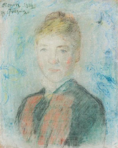 Francouzština:  Manthey, Portrait de Sophie Margrethe Manthey Mlle S. Manthey od Paul Gauguin